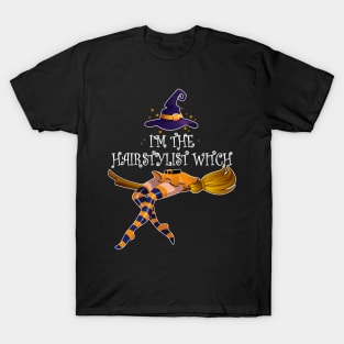 I Am The Hairstylist Witch Halloween T-Shirt